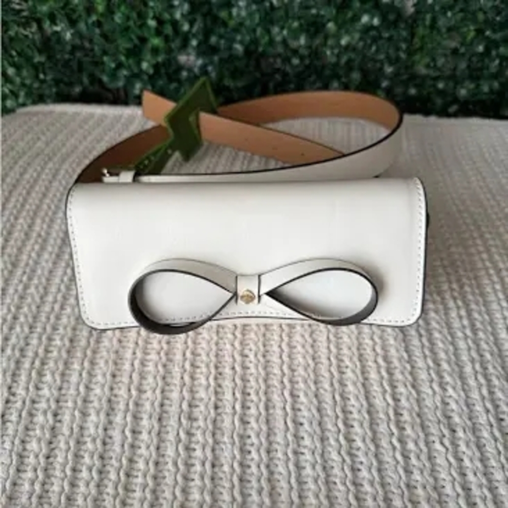Kate Spade White Bow Belt Bag